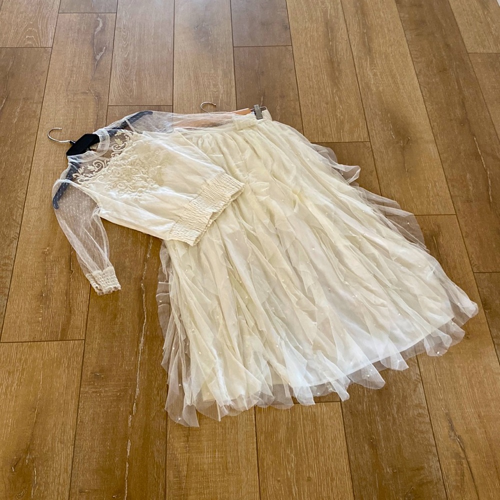 EUC Joyfolie Maxi skirt and top